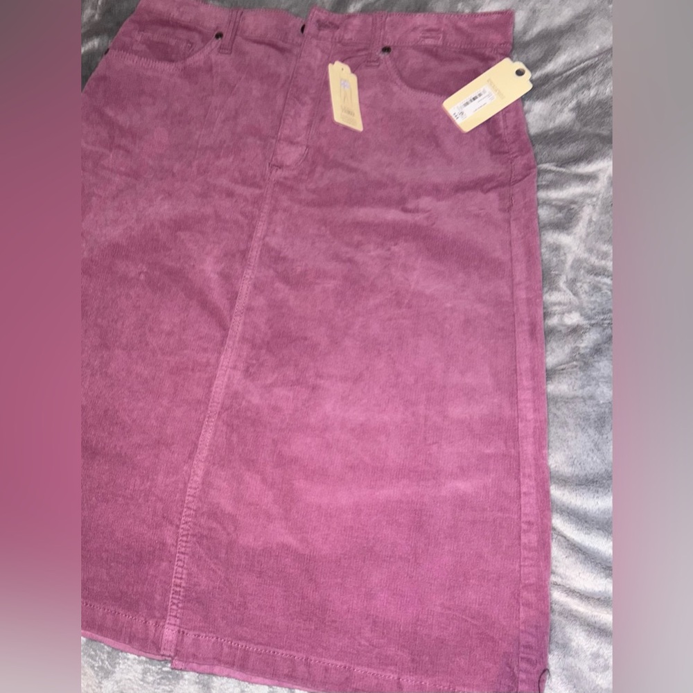 Women's purple Corduroy Skirt St.John’s Bay